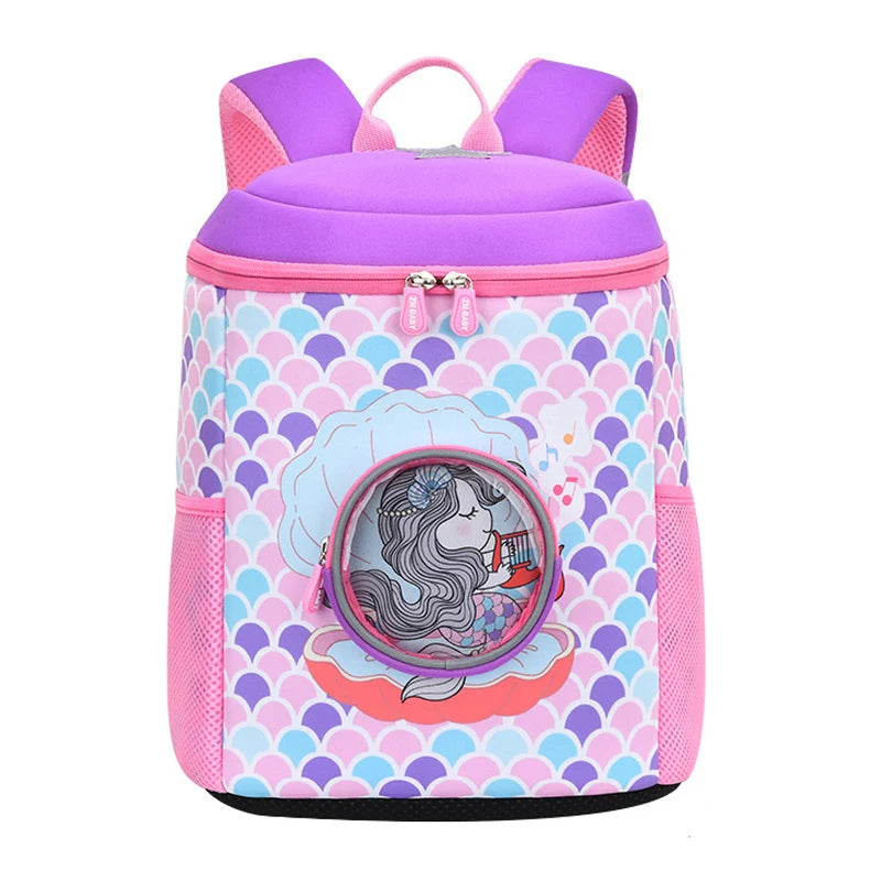 2022 New Unicorn School Bags for Teenage Girls Fashion Mermaid Children Backpacks Large Capacity Kindergarten Kids Pack Mochila