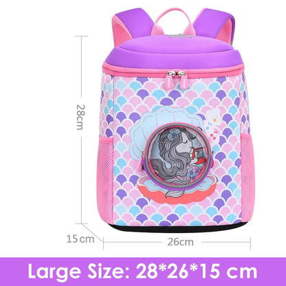 2022 New Unicorn School Bags for Teenage Girls Fashion Mermaid Children Backpacks Large Capacity Kindergarten Kids Pack Mochila