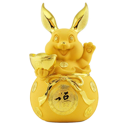 2022 Rabbit piggy bank living room office statue children's birthday presents cute creative crafts Feng Shui home decoration
