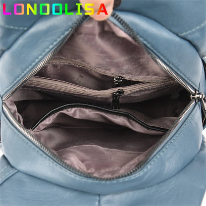 2022 Soft Leather Women Backpack Large Capacity Female Anti-theft Bagpack Multifunctional Travel Shoulder Crossbody Sac Mochilas