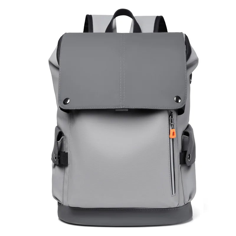 2022 Soft  Men PU Leather Bag Trend Business Backpack Large Capacity Waterproof School Backpack Daily Work Travel Laptop Bags