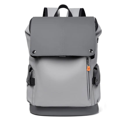 2022 Soft  Men PU Leather Bag Trend Business Backpack Large Capacity Waterproof School Backpack Daily Work Travel Laptop Bags