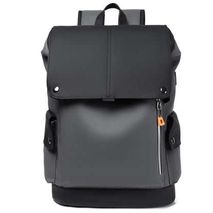 2022 Soft  Men PU Leather Bag Trend Business Backpack Large Capacity Waterproof School Backpack Daily Work Travel Laptop Bags