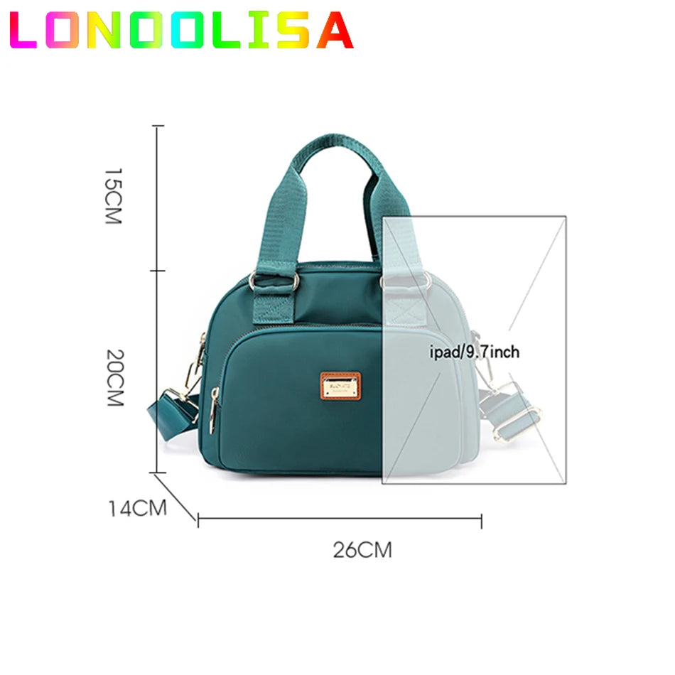 2022 Waterproof Shoulder Crossbody Shopper Bag Women's Messenger Tote Sac A Main Simple Trendy Luxury Solid Handbags and Purses
