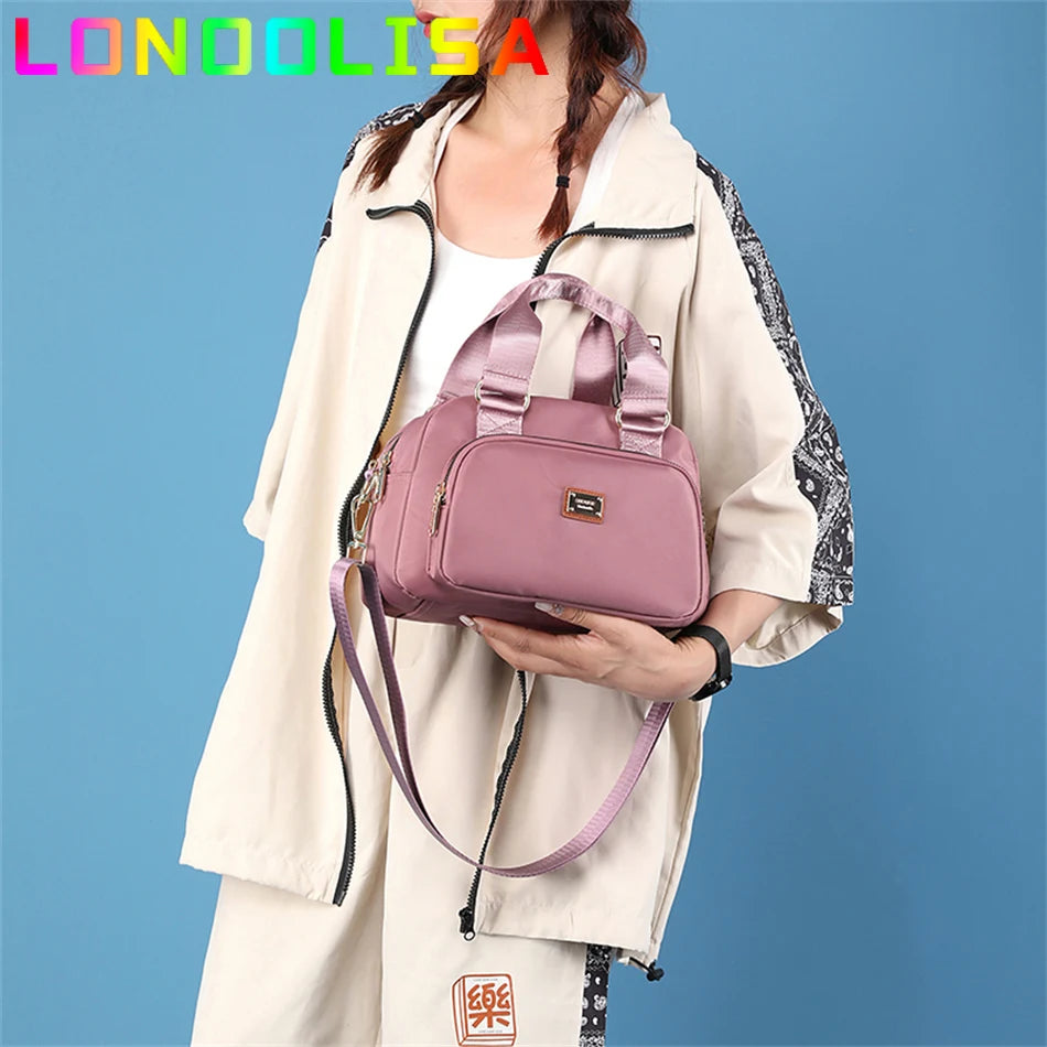 2022 Waterproof Shoulder Crossbody Shopper Bag Women's Messenger Tote Sac A Main Simple Trendy Luxury Solid Handbags and Purses