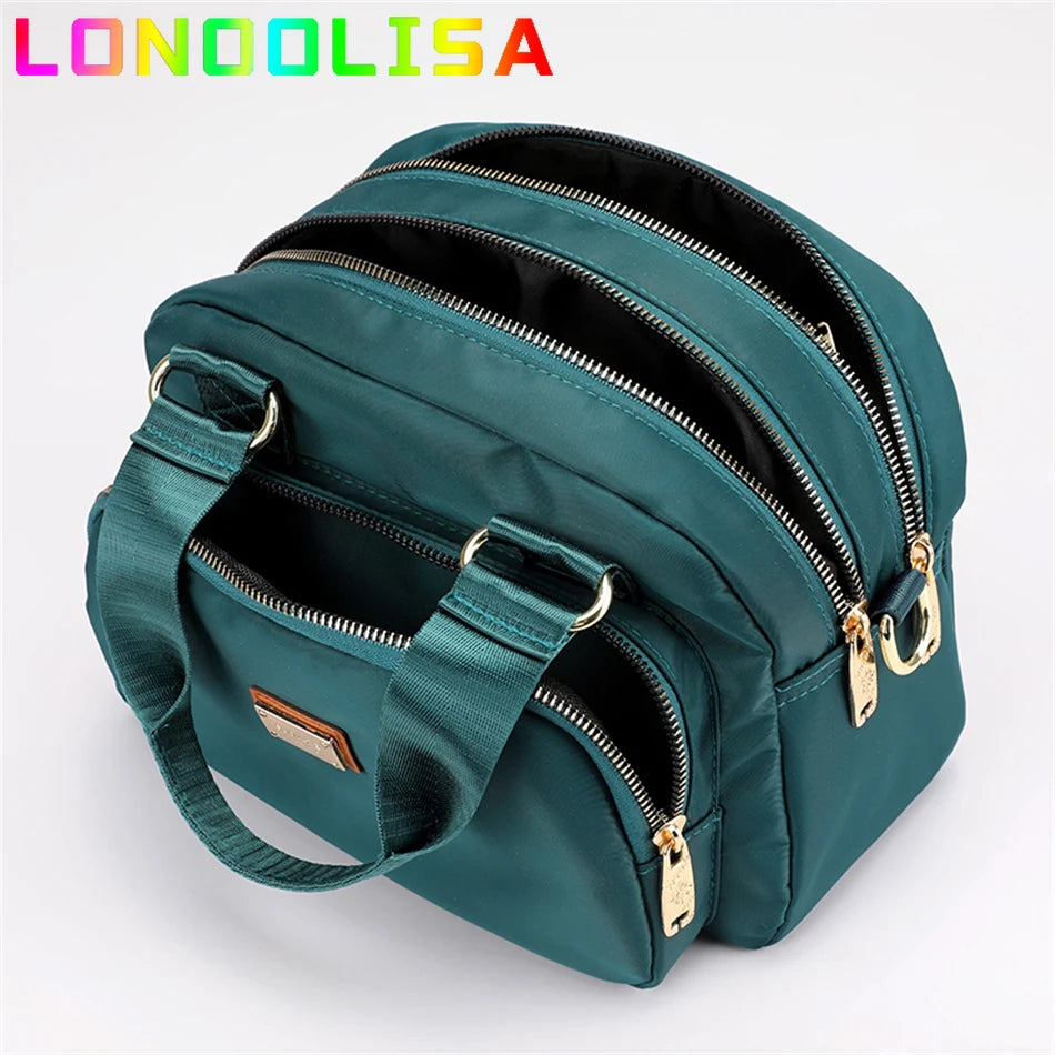 2022 Waterproof Shoulder Crossbody Shopper Bag Women's Messenger Tote Sac A Main Simple Trendy Luxury Solid Handbags and Purses