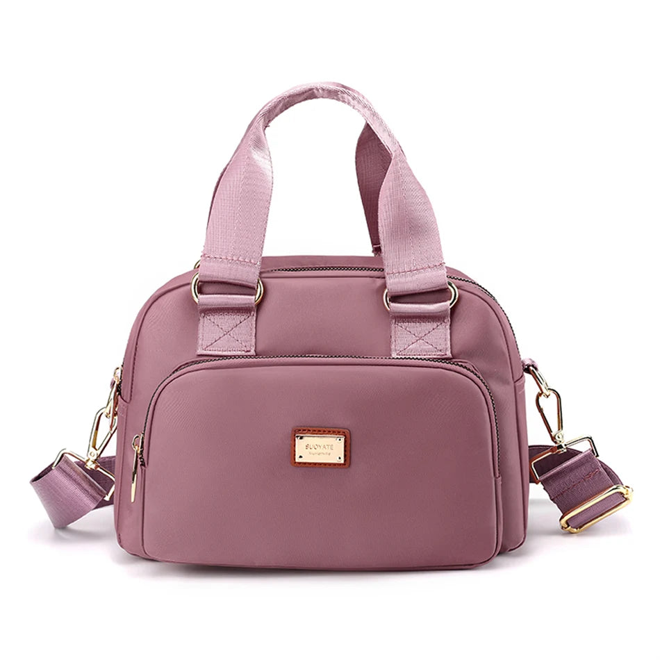 2022 Waterproof Shoulder Crossbody Shopper Bag Women's Messenger Tote Sac A Main Simple Trendy Luxury Solid Handbags and Purses