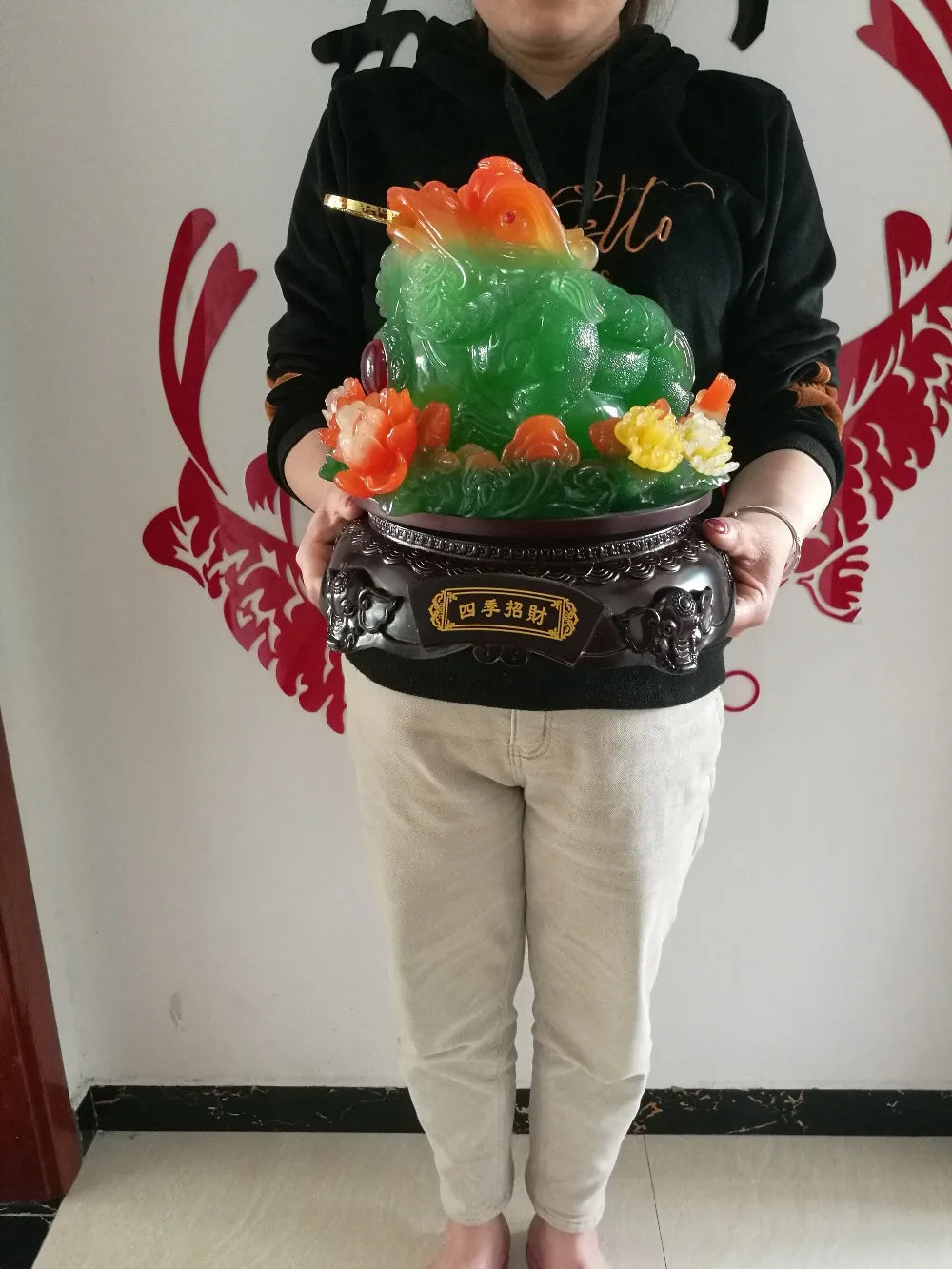2022 home shop Lobby business bring in wealth Talisman Money Drawing Good luck JIN CHAN crystal jade Sculpture ART statue