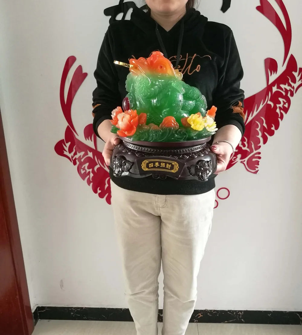 2022 home shop Lobby business bring in wealth Talisman Money Drawing Good luck JIN CHAN crystal jade Sculpture ART statue