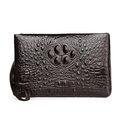 2022 new men's crocodile pattern clutch bag storage bag youth clutch large capacity wallet