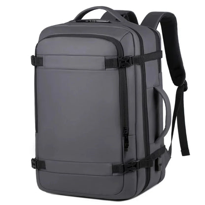 2023 40LExpandable USB Travel Backpack, Flight Approved Carry on Bags for Airplanes,Water Resistant Durable 17-inch backpack men