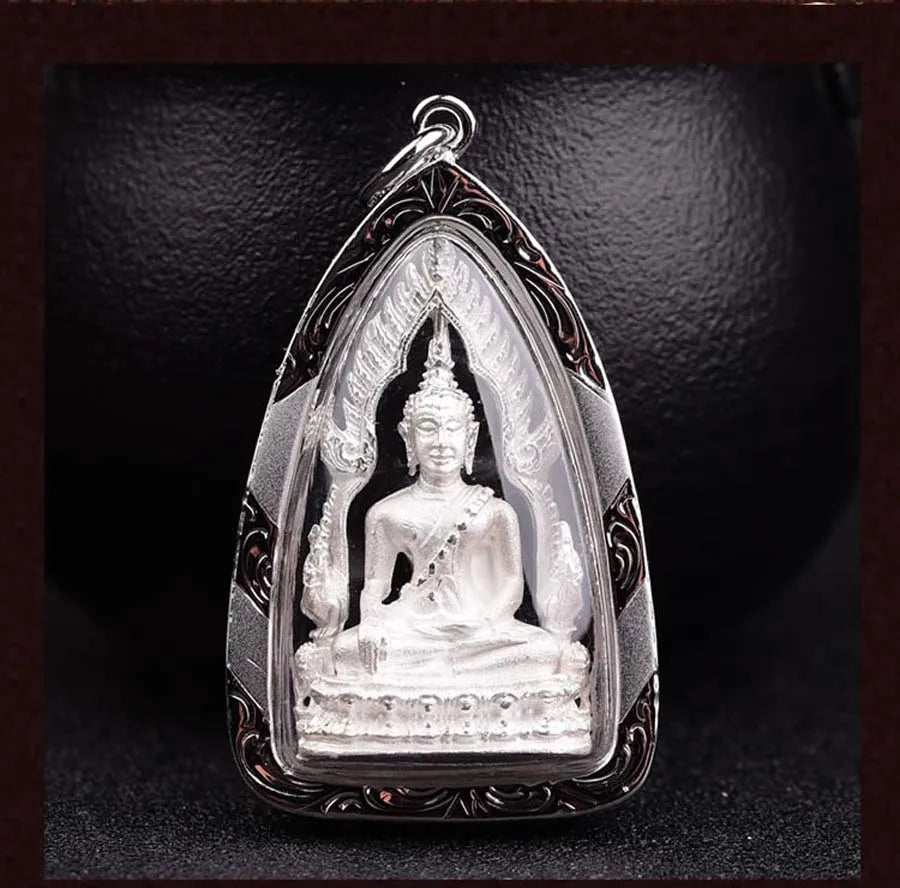 2023 Asia Thailand GOOD Success Buddha Pendant Temple Amulet bless safety healthy good luck Recruit wealth all powerful talisman