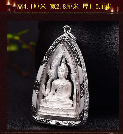 2023 Asia Thailand GOOD Success Buddha Pendant Temple Amulet bless safety healthy good luck Recruit wealth all powerful talisman