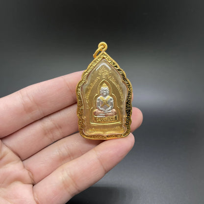2023 Asia Thailand Royal temple Sakyamuni safety Buddha figure amulet Pendant Effective Amulet Bring good luck Recruit wealth