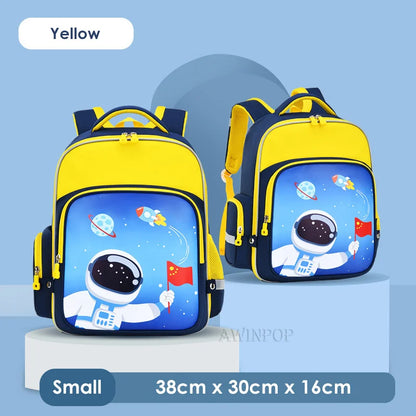2023 Astronaut School Bags for Boys Large Capacity Primary Pupil Students Schoolbag Waterproof 1-6 Grades Children Backpacks