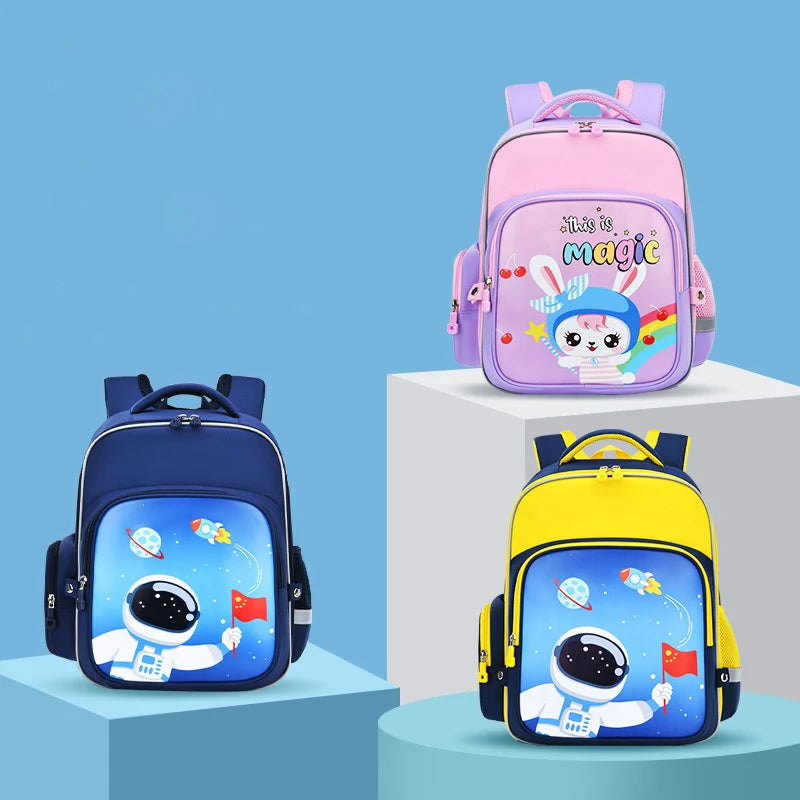 2023 Astronaut School Bags for Boys Large Capacity Primary Pupil Students Schoolbag Waterproof 1-6 Grades Children Backpacks