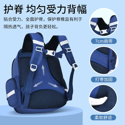 2023 Astronaut School Bags for Boys Large Capacity Primary Pupil Students Schoolbag Waterproof 1-6 Grades Children Backpacks