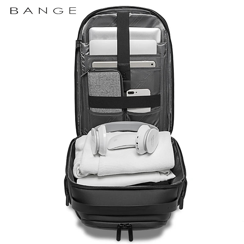2023 BANGE New Waterproof 15.6Inch Business Computerbackpack USB Interface For Charging Bag LargeCapacity Men's Backpack