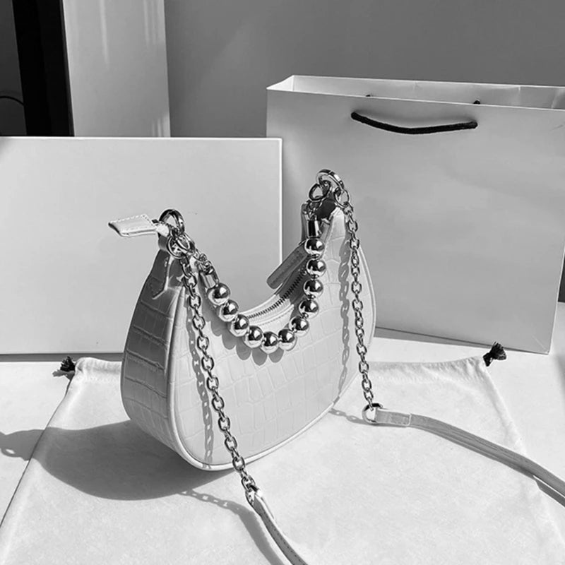 2023 Bag Shoulder Bags for Girl Women Print Lady Purse Underarm Bag Trendy Armpit Bag Fashion Handbag