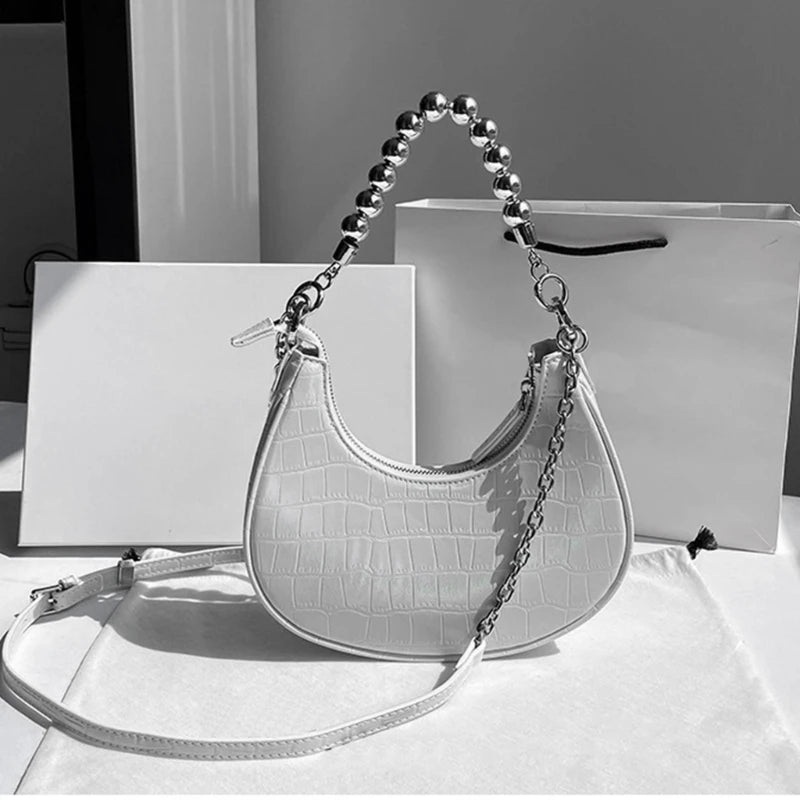 2023 Bag Shoulder Bags for Girl Women Print Lady Purse Underarm Bag Trendy Armpit Bag Fashion Handbag