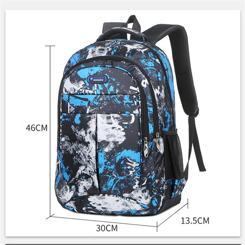 2023 Camouflage schoolbag for teenagers boys girls Outdoor travel backpacks High quality oxford cloth school bags mochilas