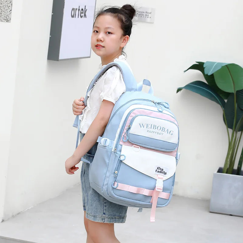 2023 Children School Bags for Teenager Girls Kids Satchel Primary Waterproof School Book Backpack Schoolbag Mochila Infantil