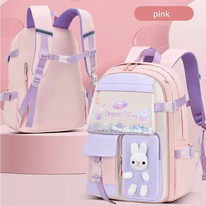 2023 Cute Backpack Waterproof Multi-Pocket School Backpack for Student Girls Kawaii Book Pack Mochilas