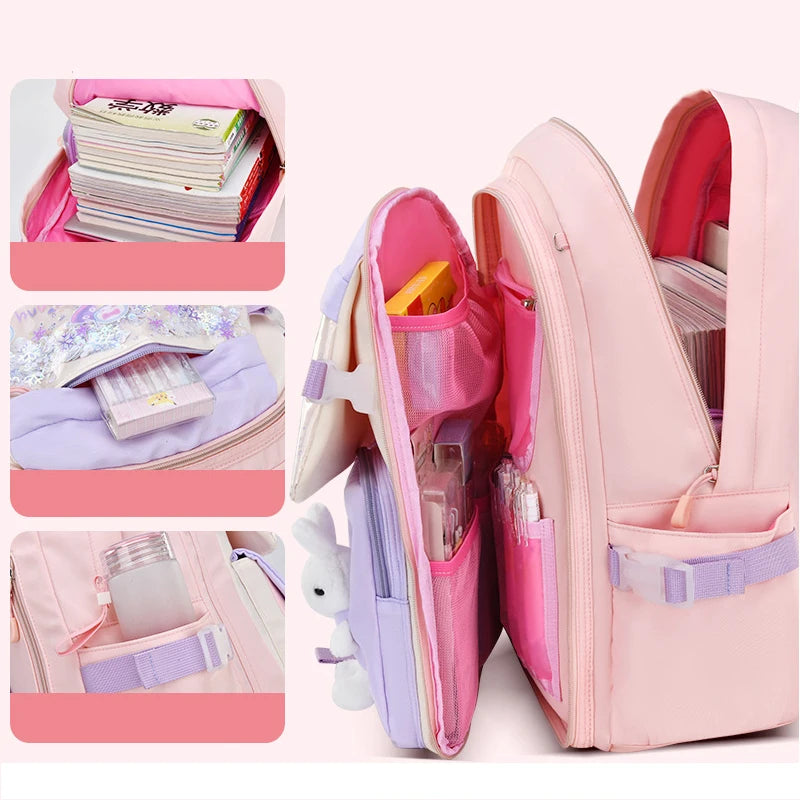 2023 Cute Backpack Waterproof Multi-Pocket School Backpack for Student Girls Kawaii Book Pack Mochilas