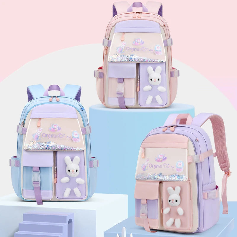 2023 Cute Backpack Waterproof Multi-Pocket School Backpack for Student Girls Kawaii Book Pack Mochilas