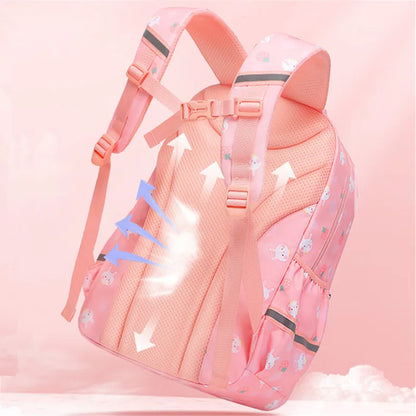 2023 Cute Forest series children school backpack is for teenagers 2 size high-capacity kids school bags Rabbit printed schoolbag