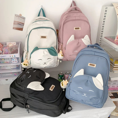 2023 Cute Woman Backpack Large Capacity Book School Bag For Teenage Girls Boys Schoolbag Casual Travel Rucksack