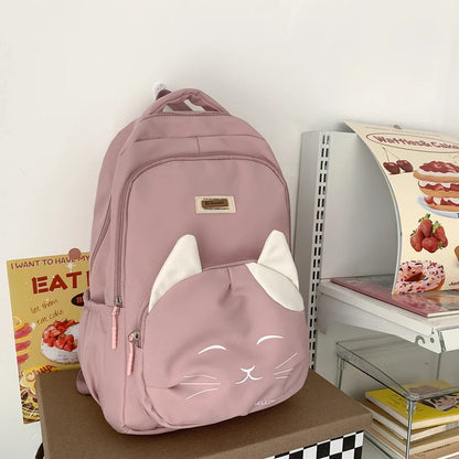 2023 Cute Woman Backpack Large Capacity Book School Bag For Teenage Girls Boys Schoolbag Casual Travel Rucksack
