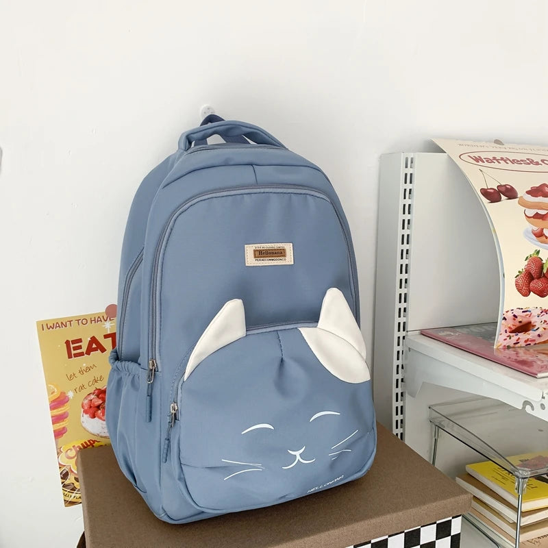 2023 Cute Woman Backpack Large Capacity Book School Bag For Teenage Girls Boys Schoolbag Casual Travel Rucksack
