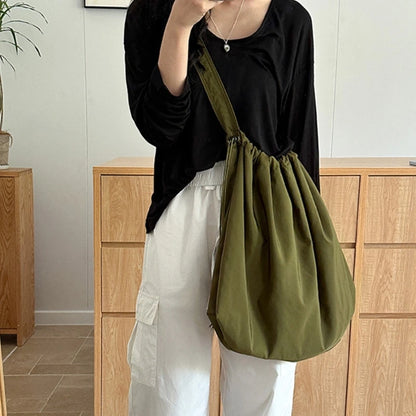 2023 Drawstring Shoulder Bag for Women Girl Nylon Tote Bag Crossbody Bag