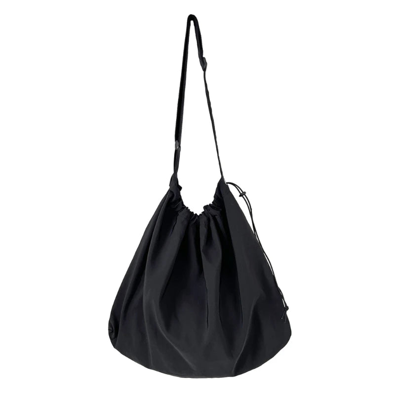 2023 Drawstring Shoulder Bag for Women Girl Nylon Tote Bag Crossbody Bag