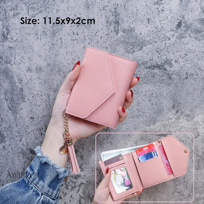 2023 Embroidery Short Purses for Women Mini Personality Student Ultra-thin Zipper Female Wallets and Purses Cute Bird Money Bag