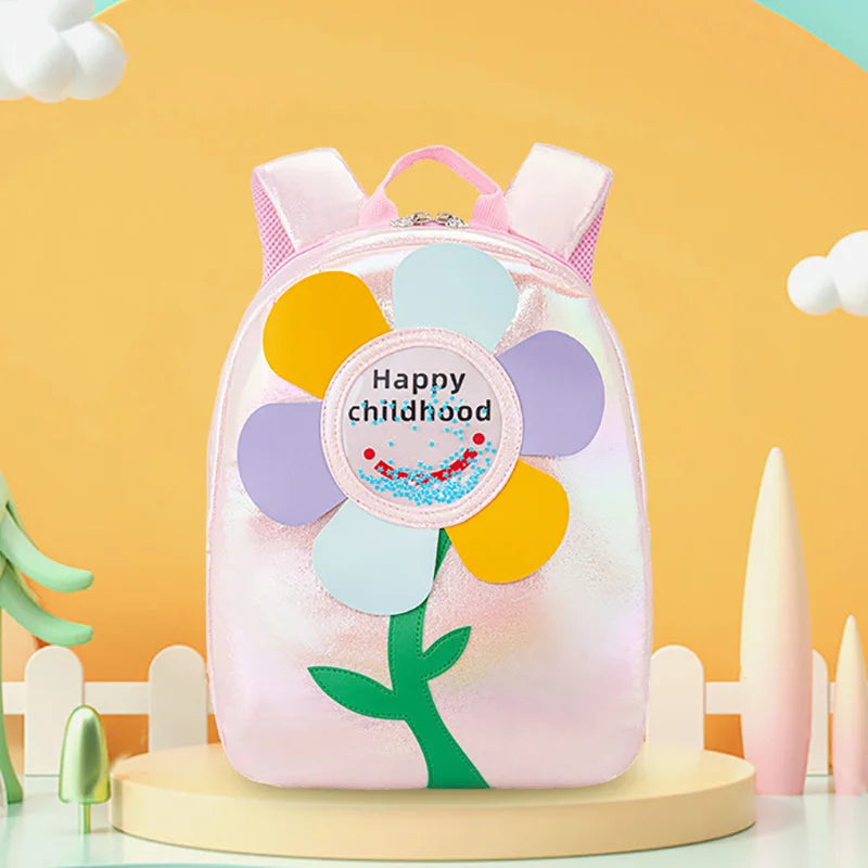 2023 Fashion Flower School Bags Girls Backpack Light Weight Kindergarten Child Kawaii Book Bag Kids Mochila Escolar Para Meninas