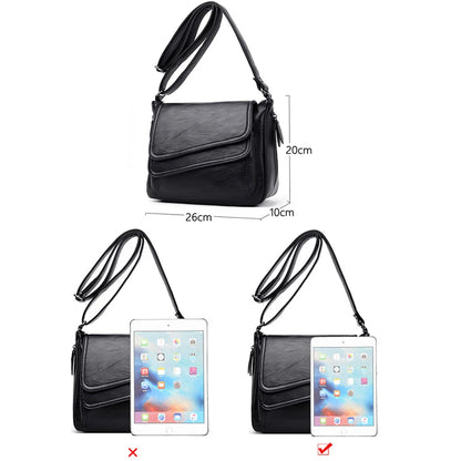 2023 Fashion Soft Leather Shoulder Bags Luxury Women Handbags Designer Brand Casual Crossbody Bags For Women Sac a Main Female