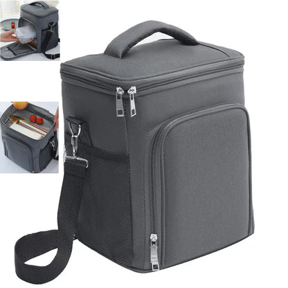 2023 Fashion Waterproof Thermal Lunch Bag For Women Men Reusable Picnic Shoulder Bags Students Work School Dinner Box Thermobag