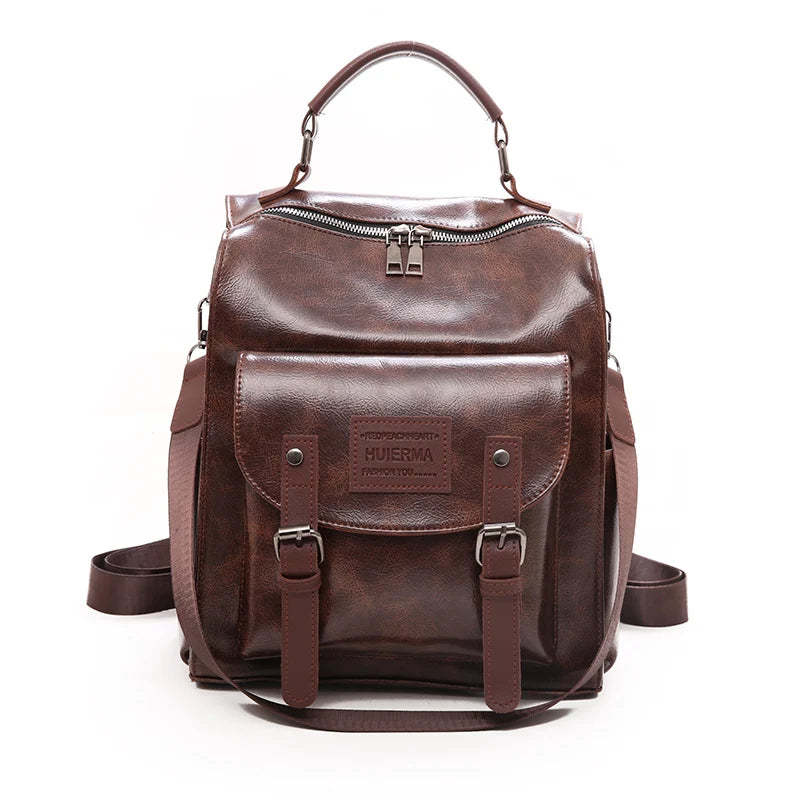 2023 Fashion Women Backpack High Quality Youth PU Leather Backpacks for Teenage Girls Female School Shoulder Bag Bagpack mochila