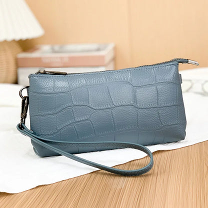 2023 Female Small Messenger Tote Sac Luxury Genuine Leather Women's Phone Bag Wallets Fashion Shoulder Messenger Bags For Women