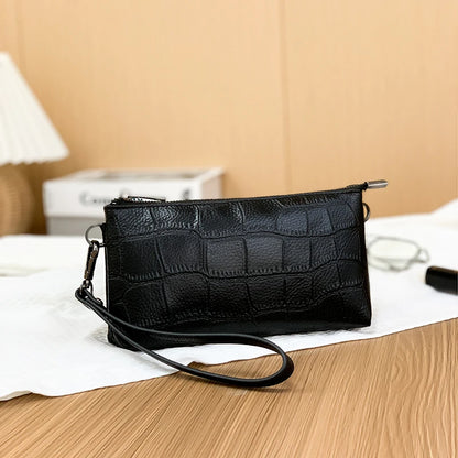 2023 Female Small Messenger Tote Sac Luxury Genuine Leather Women's Phone Bag Wallets Fashion Shoulder Messenger Bags For Women