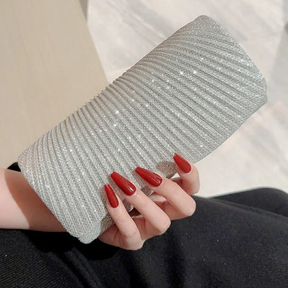 2023 Glitter Evening Bag Formal Lady Purse Elegant Party Banquet Wedding Clutch Handbag Sparkling Crossbody Shoulder Bag