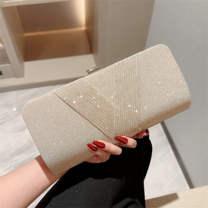 2023 Glitter Lady Purse Wedding Clutches Handbag for Women Girl Shoulder Crossbody Bags Fashion Sparkling Evening Bag