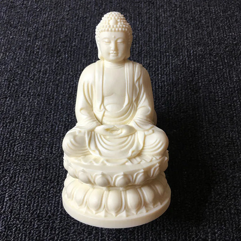 2023 HOME CAR SHOP GOOD talisman Bless safety healthy Sakyamuni buddha statue Sculpture + all powerful gold card Amulet