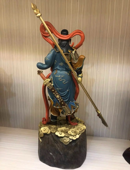 2023 HOME Company BEST decoration God of wealth GUAN GONG bring wealth money Good luck COPPER carving Sculpture statue Discount