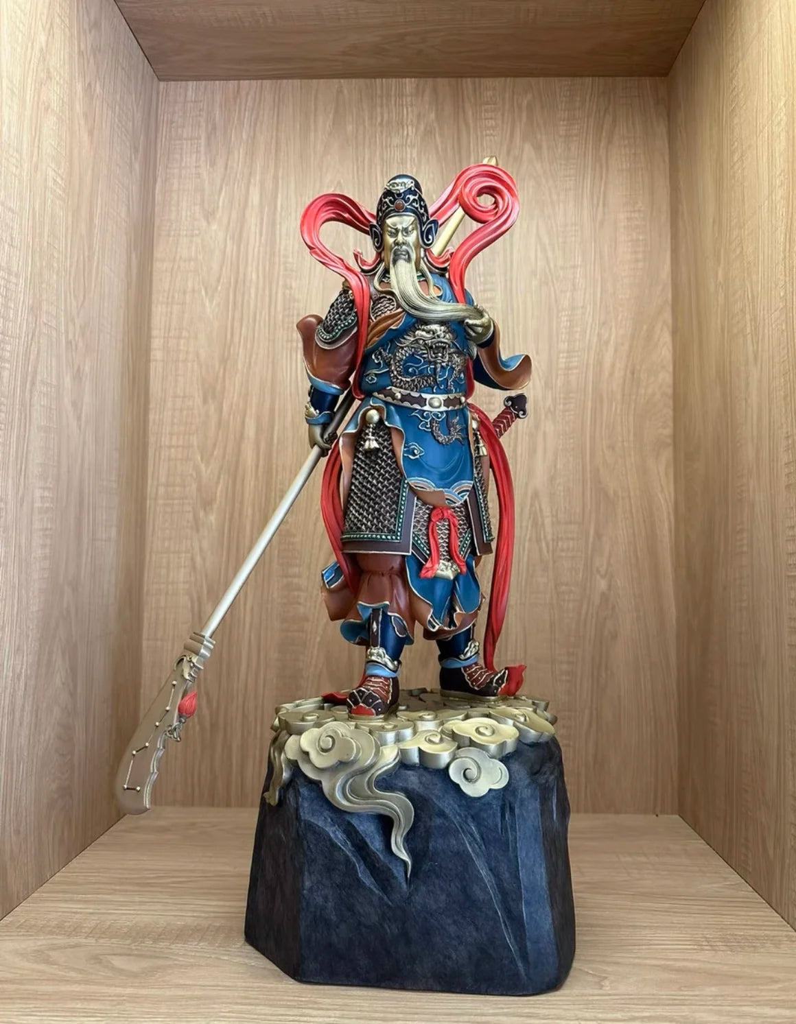 2023 HOME Company BEST decoration God of wealth GUAN GONG bring wealth money Good luck COPPER carving Sculpture statue Discount