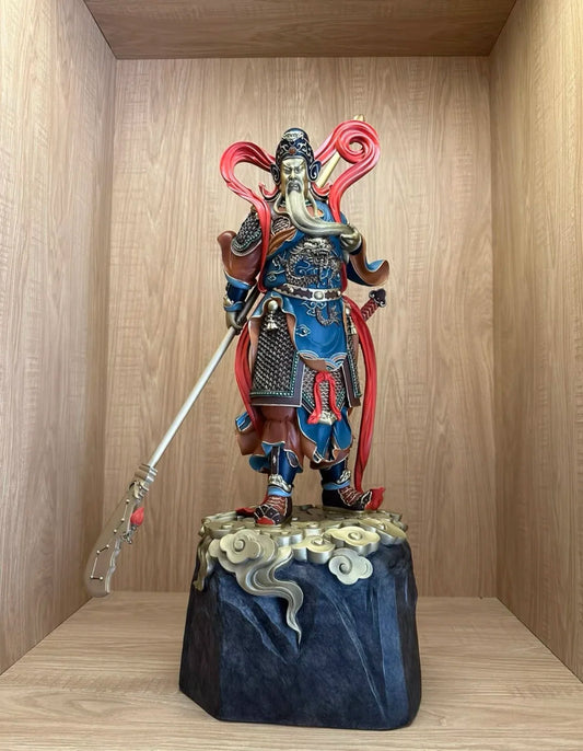2023 HOME Company BEST decoration God of wealth GUAN GONG bring wealth money Good luck COPPER carving Sculpture statue Discount
