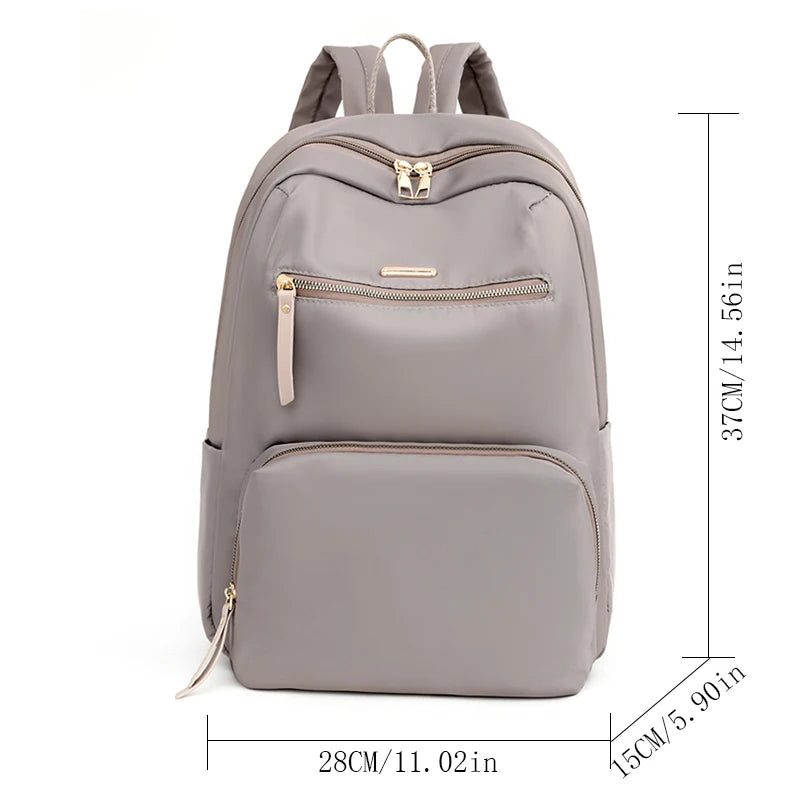 2023 High Quality Oxford Designer Fashion Women Backpack Soft Touch Multiple Pockets Small Backpack Female Ladies Shoulder Bag