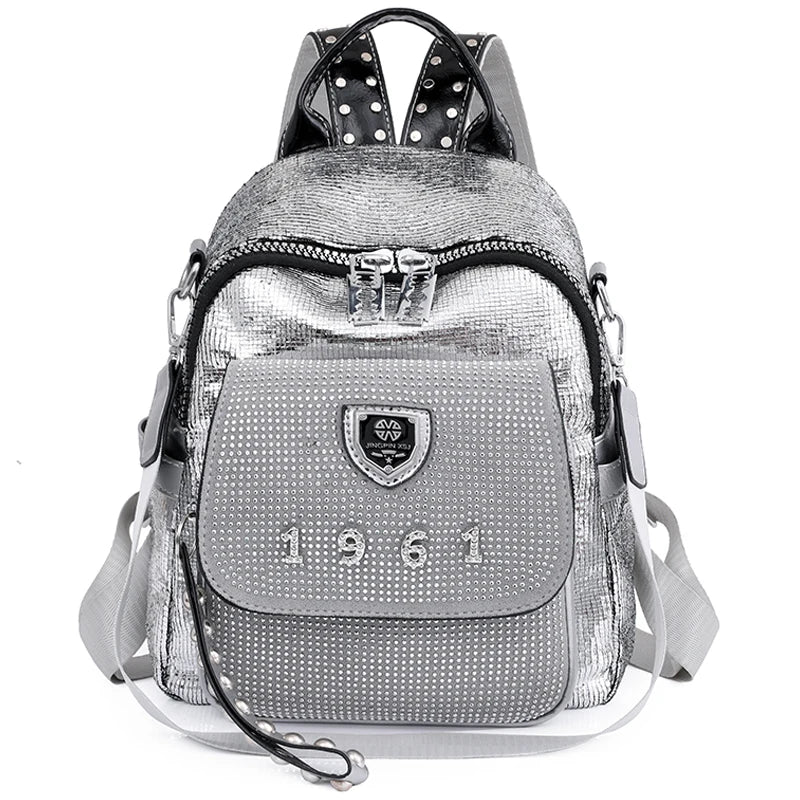 2023 High Quality Soft Leather Anti Splash Fabric Backpack Fashion Women's Brand Designer Backpack New Casual Student Schoolbags